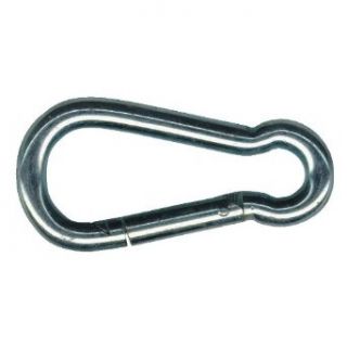 Peerless 4425240 Carbon Steel Fixed Securing Hook Snap Link, Bright Zinc Finish, 3 5/8" Overall Length, 5/16" Chain Size, 3/8" Opening Size: Spring Snaps: Industrial & Scientific