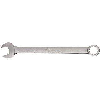 Martin 1175 Forged Alloy Steel 1 3/8" Opening Offset 15 Degree Angle Long Pattern Combination Wrench, 12 Points, 18 3/4" Overall Length, Chrome Finish: Industrial & Scientific