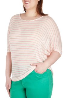Breeze Into Your Day Top in Plus Size  Mod Retro Vintage Short Sleeve Shirts