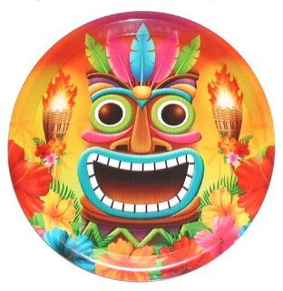 Luau ~ Tropical Tiki Face ~ Party Serving Platter Tray   Large 14": Health & Personal Care