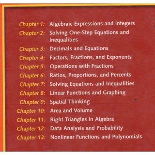Pre Algebra: California Edition: David Davison: 9780130504869: Books