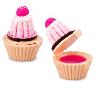 Cupcake Lip Gloss (12 pieces) Girls Birthday Party Favors   Assorted Styles and Flavors Toys & Games