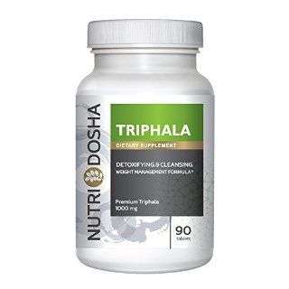 #1 Premium Triphala , 90 count, Ayurveda Formula by Nutridosha, 1000mg per Tablet, Potent yet Gentle Colon Cleanser and Detoxifier, supports Digestion, and eye health. Ayurvedic trifala herbal Antioxidant supplement, supports digestion.: Health & Perso
