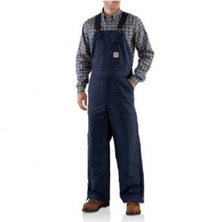 Men’s Flame Resistant Midweight Bib Overall/Quilt Lined: Overalls And Coveralls Workwear Apparel: Clothing