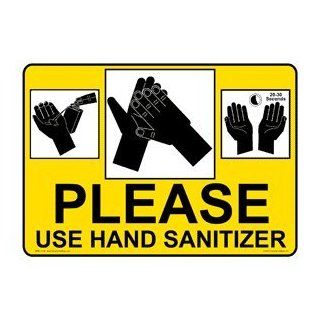 Please Use Hand Sanitizer Sign NHE 13138 Hand Washing : Business And Store Signs : Office Products