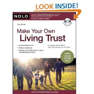 Make Your Own Living Trust: Denis Clifford Attorney: 9781413309331: Books