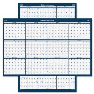 House of Doolittle Laminated Poster Style Yearly Wall Calendar, January December, 2013, 24" x 37" 