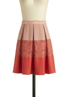 Coral Centerpiece Skirt  Mod Retro Vintage Skirts