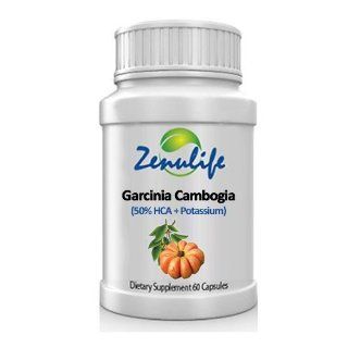 Garcinia Cambogia Extract HCA 50% + Potassium 1000mg for Weight Loss, 60 Capsules Per Bottle   by Zenulife: Health & Personal Care