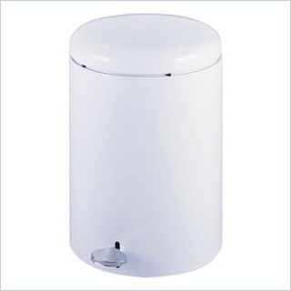 Safco 4 Gallon Step On Receptacle   9681WH