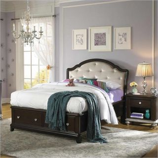 Samuel Lawrence Furniture Girls Glam Panel Bed   8688 PanelBed