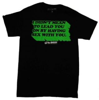 The Onion   Lead You On T Shirt: Movie And Tv Fan T Shirts: Clothing