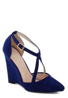 Executive Outing Heel in Sapphire  Mod Retro Vintage Heels