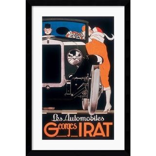 Rene Vincent 'Les Automobiles Georges Irat' Framed Art Print Prints