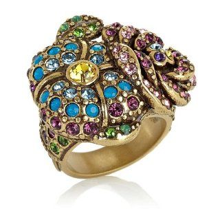 Heidi Daus "Pretty Please" Crystal Accented Ring: Jewelry