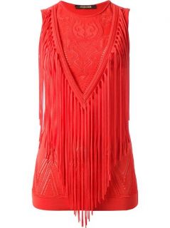 Roberto Cavalli Fringed Top   Spinnaker 101