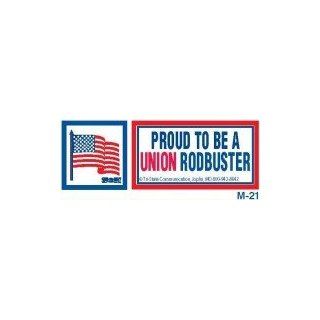 10 "Proud To Be A Union Rodbuster" Hardhat Stickers T 36: Hardhat Accessories: Industrial & Scientific