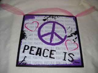 Peace Is Possible Powerful Beautiful Wooden Wall Art Bedroom Sign Teen Room Decor   Childrens Wall Decor