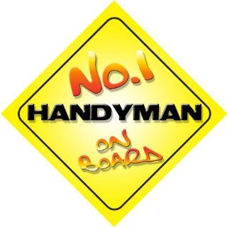 No.1 Handyman on Board Novelty Car Sign New Job / Promotion / Novelty Gift / Present : Child Safety Car Seat Accessories : Baby