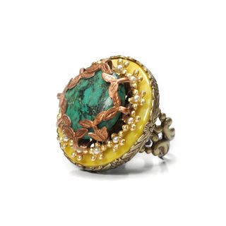 Sweet Romance Turquoise and Mermaid Tails Ring Sweet Romance Fashion Rings