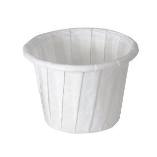 Solo 075 2050 40972 oz White Treated Paper Pleated Souffle Portion Cup (20 Packs of 250 cups)