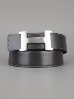 Hermès Vintage 'h' Logo Belt