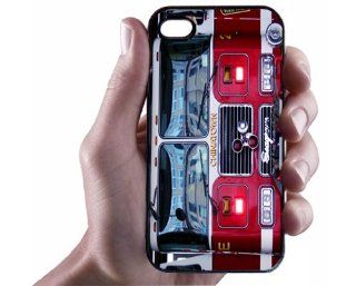 Fire Truck Black iPhone 4/4s Case   Hard Shell Cell Phone Case: Cell Phones & Accessories