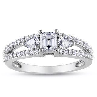Miadora 14k White Gold 1ct TDW Diamond Ring (G H, I1 I2) Miadora Engagement Rings