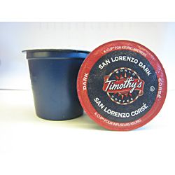 Timothy's World Coffee San Lorenzo Dark K Cups for Keurig Brewers (Case of 96) Coffee