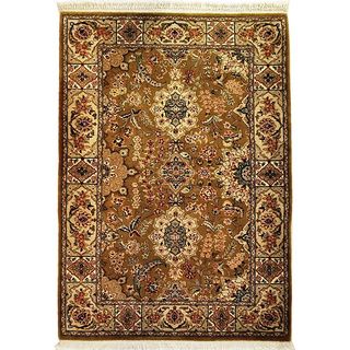 Hand knotted Nain Area Rug (3'9x5'9) One Of A Kind
