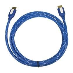 INSTEN 6 foot M/ M High Speed Mesh Blue HDMI Cable INSTEN A/V Cables