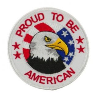 Veteran Embroidered Military Patch   Proud American OSFM: Clothing