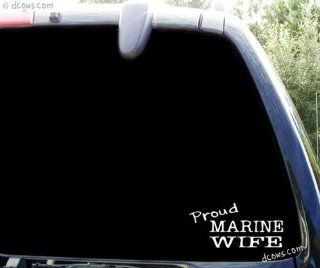 PROUD MARINE WIFE   military window decal sticker 