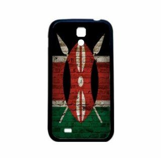Kenya Brick Wall Flag Samsung Galaxy S4 Black Silcone Case   Provides Great Protection Cell Phones & Accessories