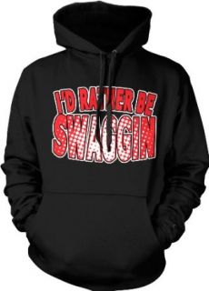 I'd Rather Be SWAGGIN Hooded Pullover Sweatshirt: Clothing