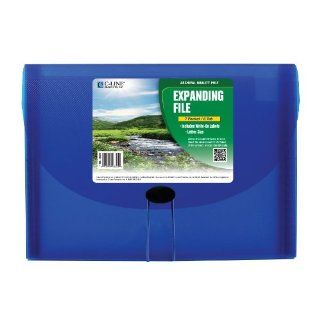 C Line Biodegradable 7 Pocket Expanding File, Letter Size, 1 Expanding File, Blue (48305) : Expanding File Jackets And Pockets : Office Products