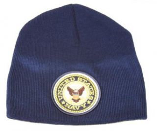 Delux Military 3D Embroidery Law Enforcement BeanieUnited States Navy   Navy: Military Apparel Accessories: Clothing