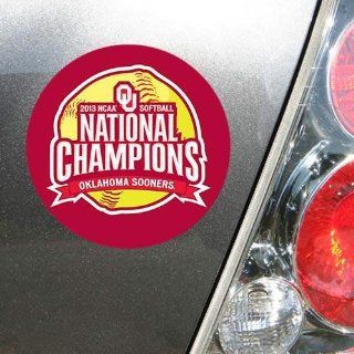 Oklahoma Sooners 2013 NCAA Womens Softball College World Series Champions 4 x 6 Die Cut Magnet : Sports Fan Automotive Magnets : Sports & Outdoors
