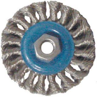 Weiler Carbon Steel Wheel Brush   0.014 in Bristle Dia Arbor Attachment   4 in OD & 20000 Max RPM   Package Type: Display   36016 [PRICE is per EACH]: Home Improvement