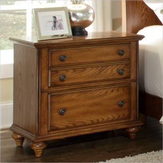 Broyhill Hayden Place 2 Drawer Night Stand in Warm Golden Oak   4645 292