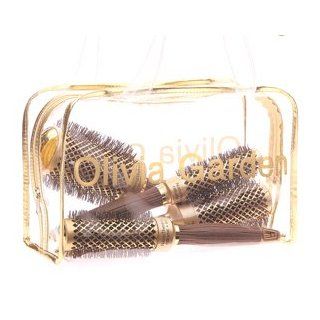 Olivia Garden NanoThermic Ceramic Ionic Round Thermal 4 Brushes Kit : Hair Brushes : Beauty