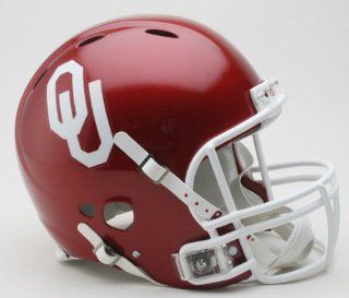 Oklahoma Sooners Authentic Revolution NCAA Football Helmet : Sports Related Collectibles : Sports & Outdoors