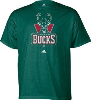 Milwaukee Bucks adidas Primary Logo T Shirt : Sports Related Merchandise : Sports & Outdoors