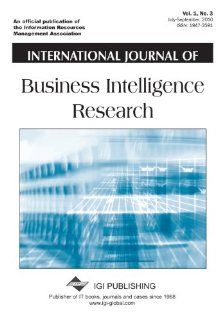 International Journal of Business Intelligence Research Richard Herschel 9781609609573 Books