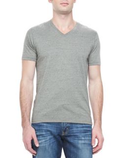 Mens Flecked V Neck Tee, Green   AG Adriano Goldschmied   Green (X LARGE)