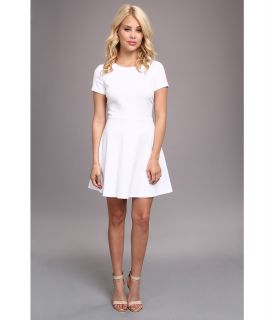 BCBGeneration Cap Sleeve Ponte Dress XGN63B28 Womens Dress (White)