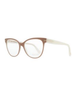 T Temple Cat Eye Fashion Glasses, Pink   Tom Ford   Pink