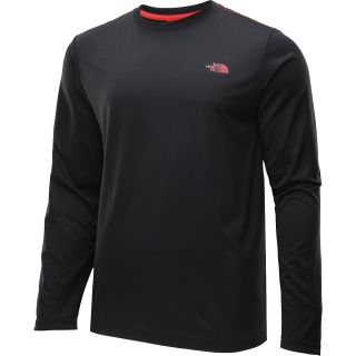 THE NORTH FACE Mens Reaxion Amp Long Sleeve T Shirt   Size: Xl, Black/red
