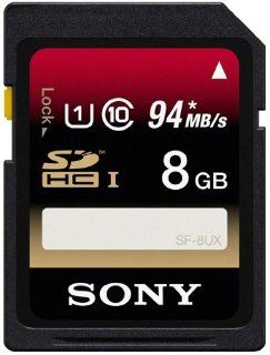 8GB UHS 1 Secure Digital (SDHC) Memory Card   94MB/sec transfer speeds: Computers & Accessories