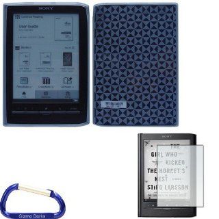 Gizmo Dorks Rubberized TPU Case (Clear) and Screen Protector with Carabiner Key Chain for the Sony Reader Touch Edition PRS 650: MP3 Players & Accessories